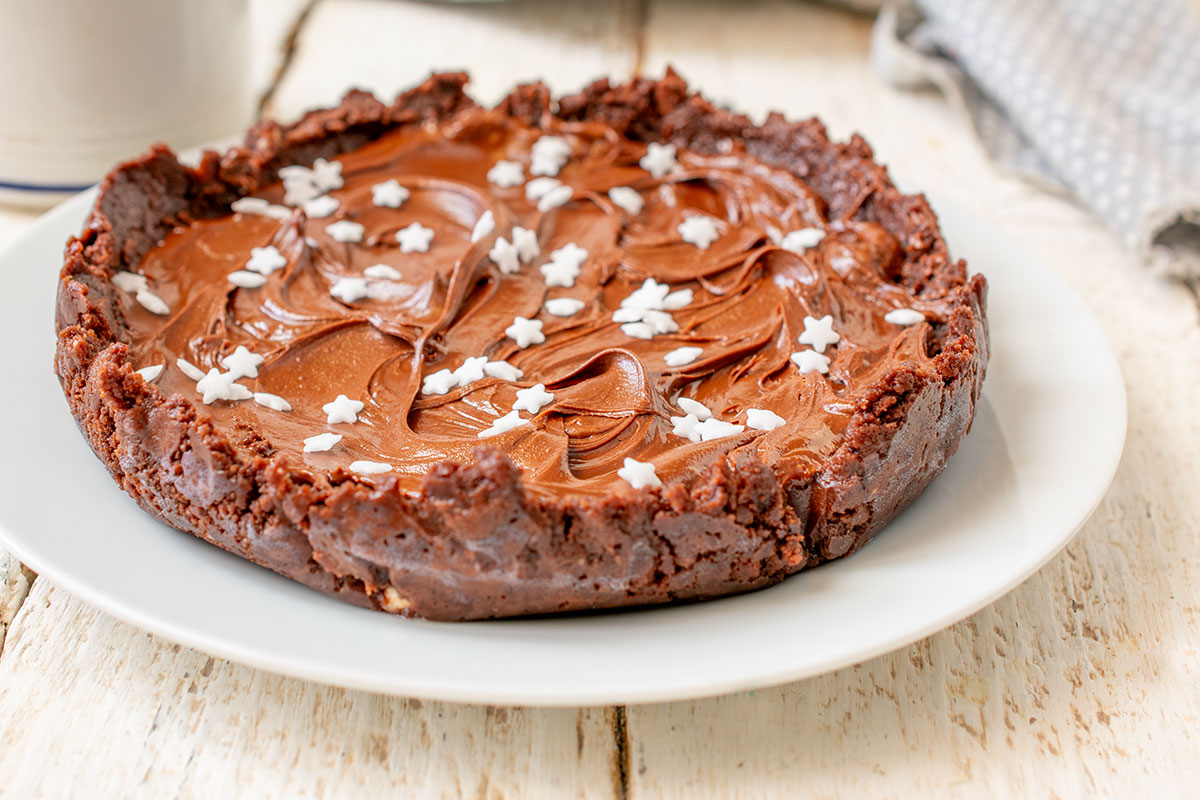 Torte mit Pan di Stelle und Nutella