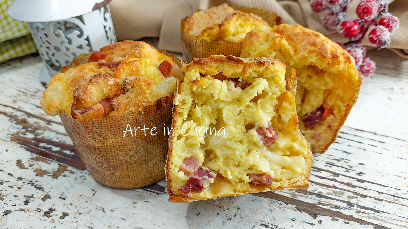 KLEINE KARTOFFEL-PANETTONE VORSPEISE ZU WEIHNACHTEN