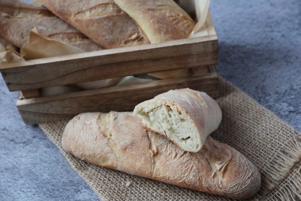 kleine Ciabatta-Brote