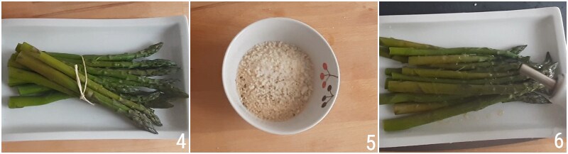 knuspriger Spargel aus dem Ofen einfaches schnelles und leckeres Rezept zum Kochen von Spargel mit Semmelbröseln 2 Panade zubereiten