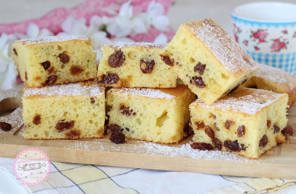 KUCHEN MIT RICOTTA UND ROSINEN der weichste und der beste