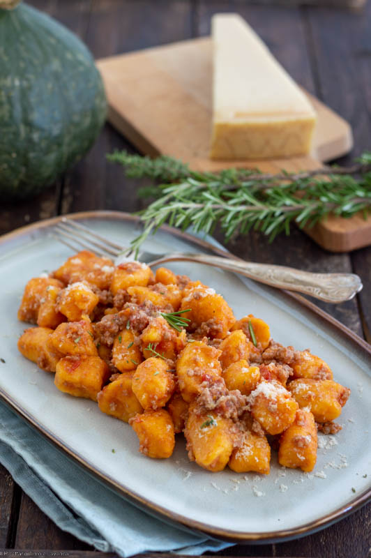 Kürbisgnocchi mit Ragù
