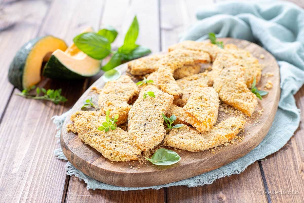 Gebackene Kürbisschnitzel