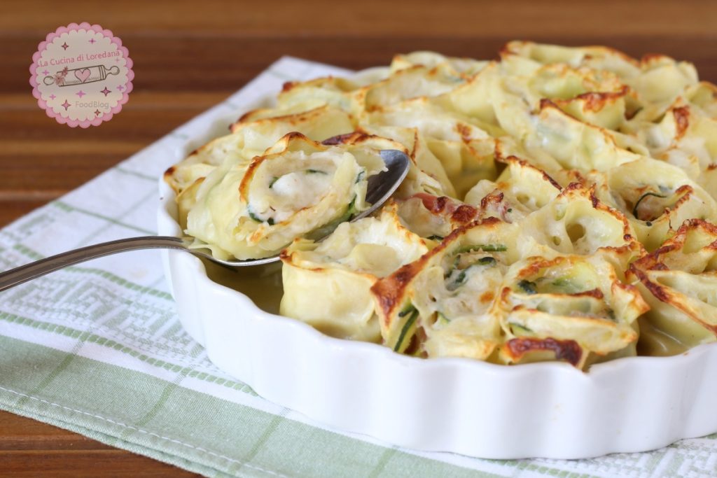 Lachenrollen mit Zucchini