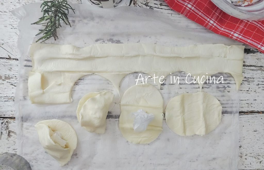 LACHS-MUSCHELN und Ricotta mit Blätterteig