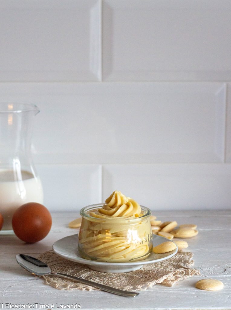 Laktosefreie weiße Schokoladencreme