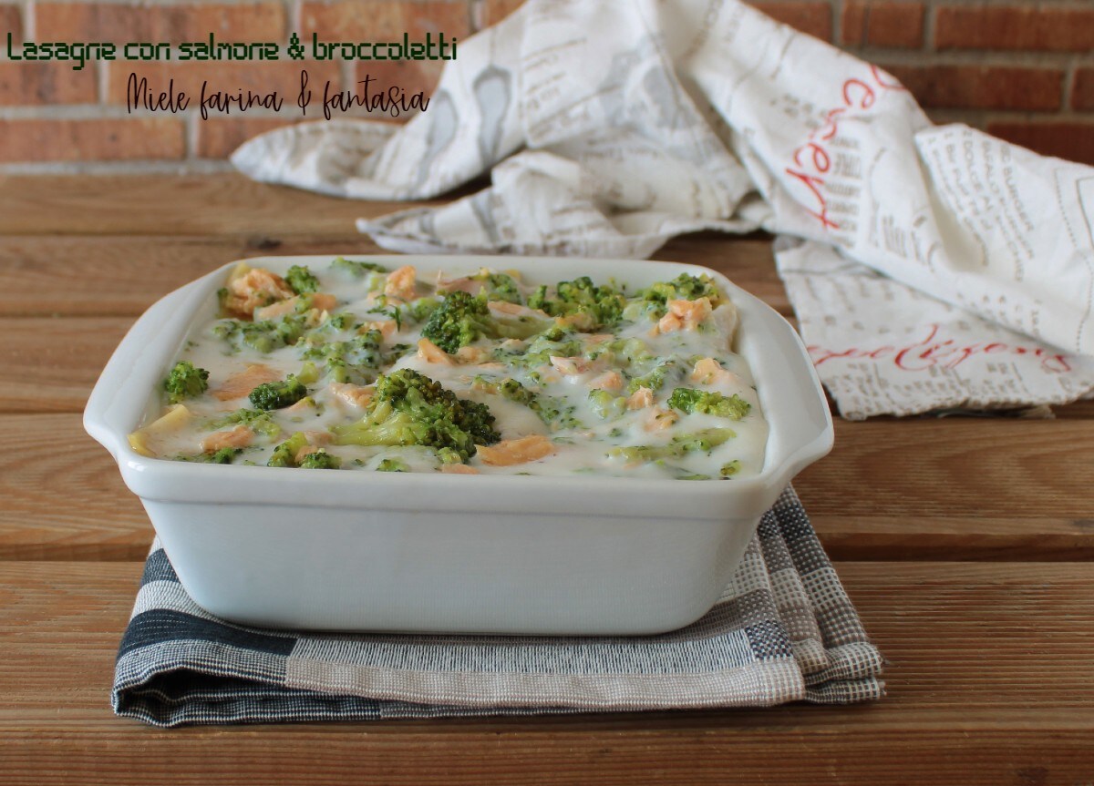 Lasagne mit Lachs und Rübenspitzen