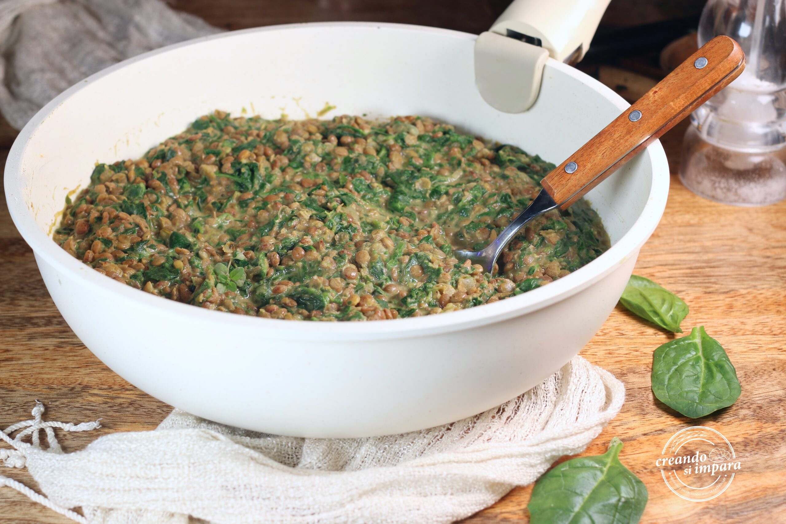 Linsen- und Spinacurry                                  veganes Gericht