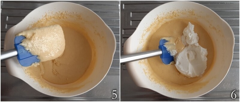 Mandelkuchen mit griechischem Joghurt, hoch und weich, Frühstückskuchen ohne Butter, il chicco di mais 3 Joghurt hinzufügen