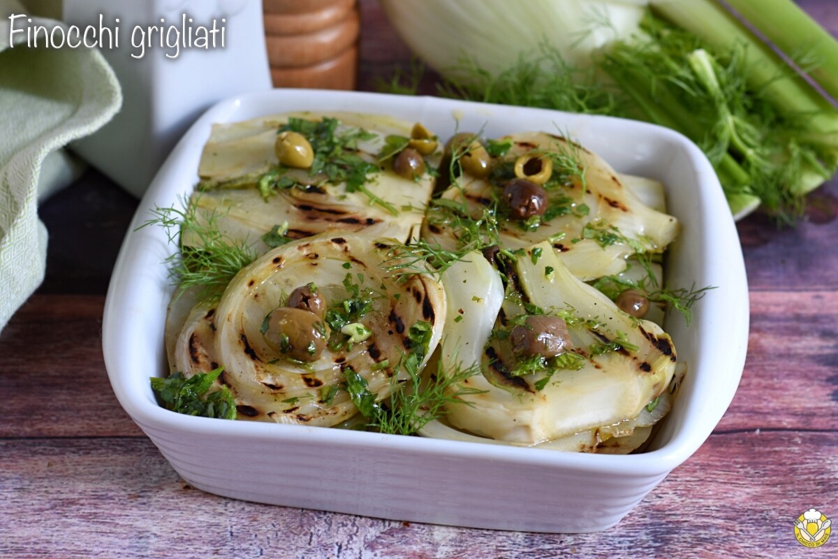 Marinierte gegrillte Fenchel