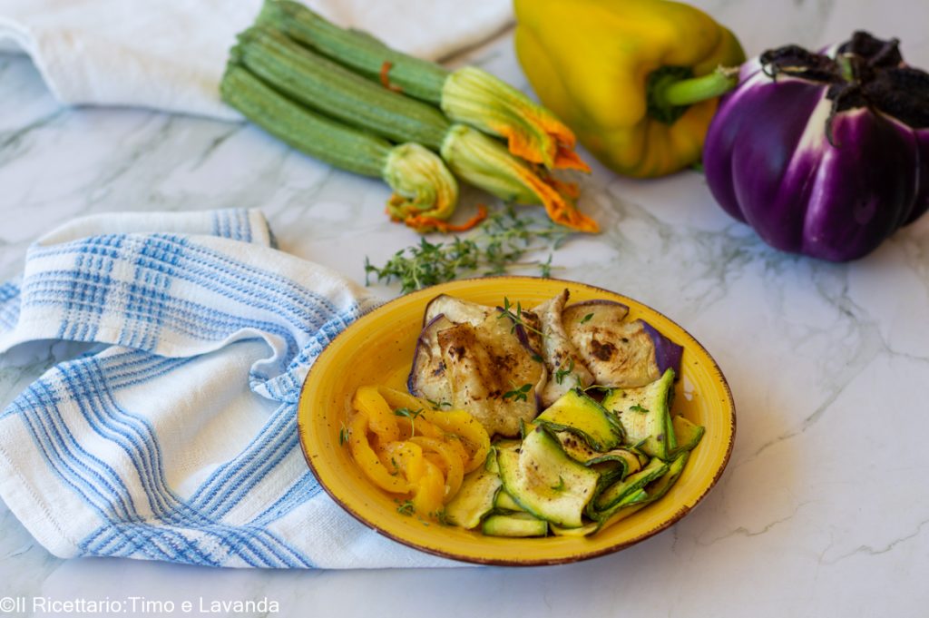 marinierte gegrillte Gemüse