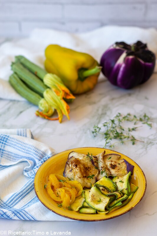 marinierte gegrillte Gemüse