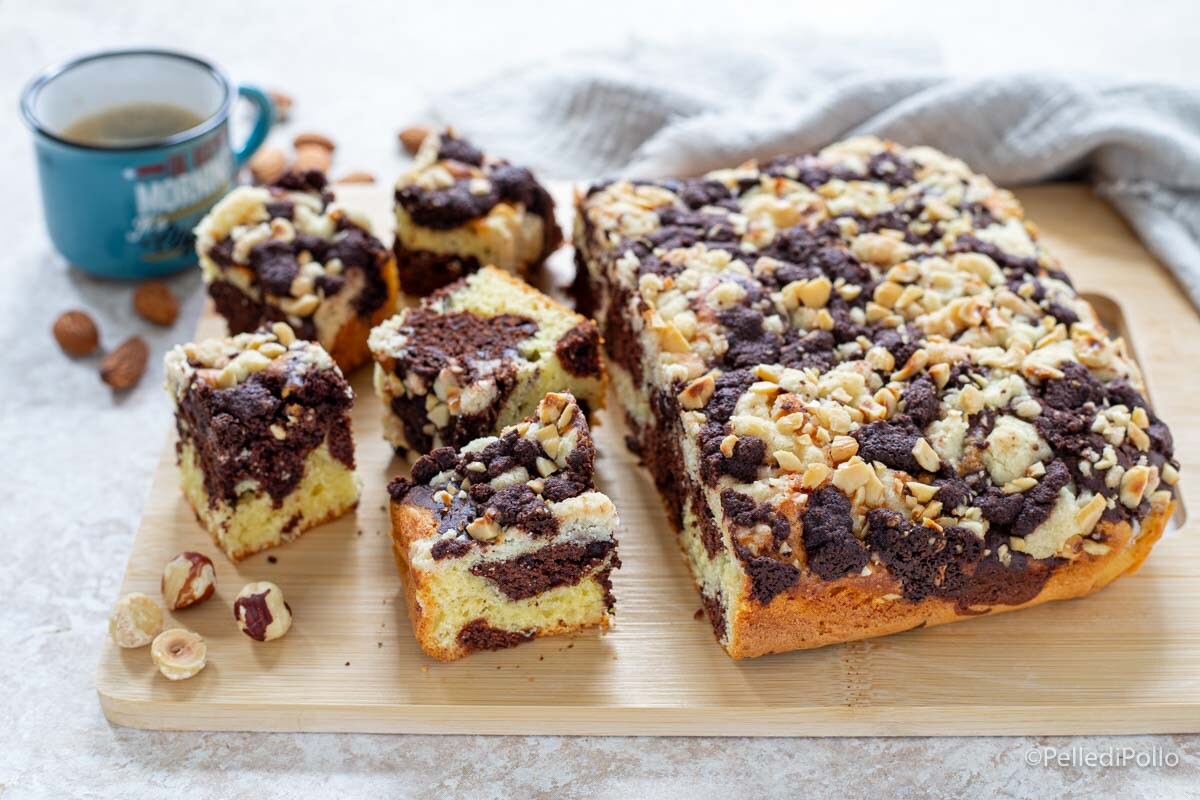 Marmorkuchen mit Crumble