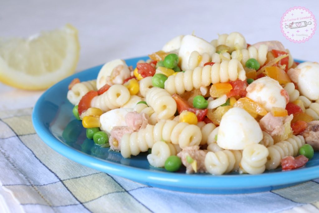 mediterraner Nudelsalat