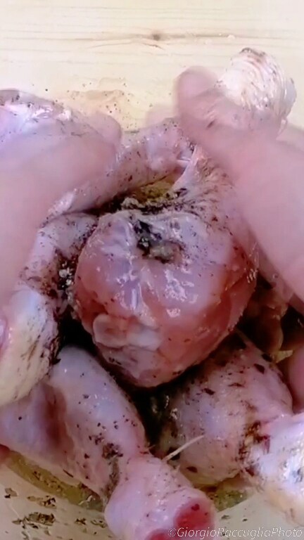 Hähnchenschenkel mit Kartoffeln