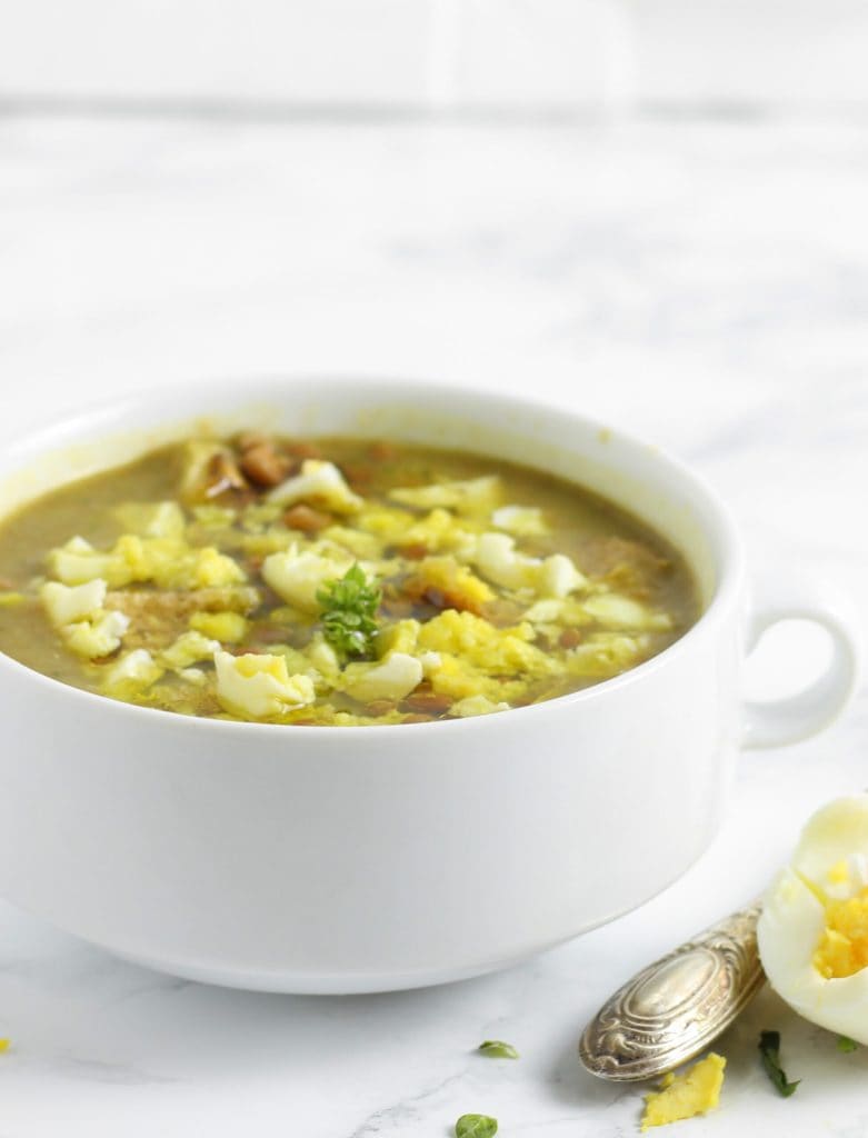 Kalte Linsensuppe