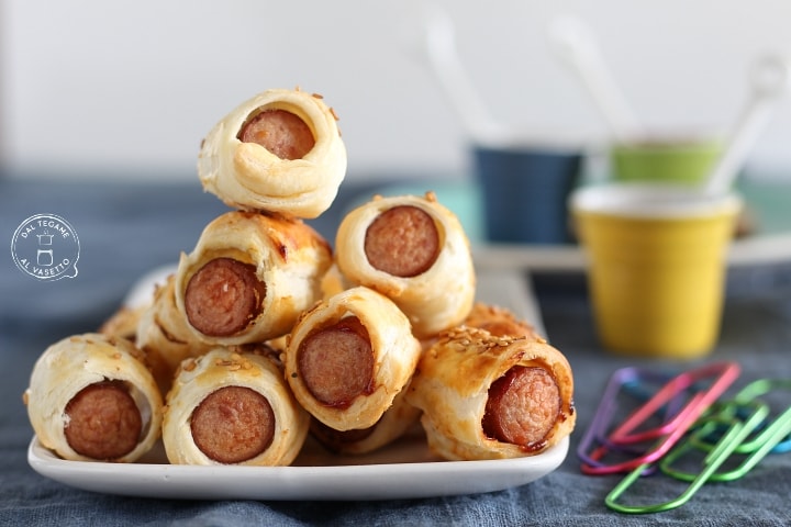 Mini-Würstchen im Blätterteig aus der Heißluftfritteuse