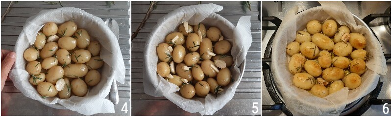 neue Kartoffeln aus dem Ofen goldbraun und weich, aromatisch mit Rosmarin il chicco di mais 1 Kartoffeln würzen