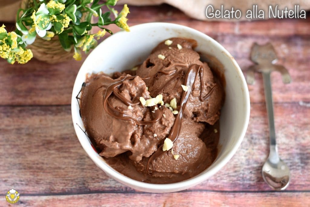 Nutella-Eis mit der Eismaschine ohne Kondensmilch mit nur 4 gewöhnlichen Zutaten il chicco di mais