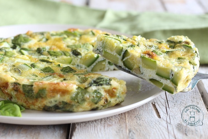 Zucchini-Omelett in der Mikrowelle