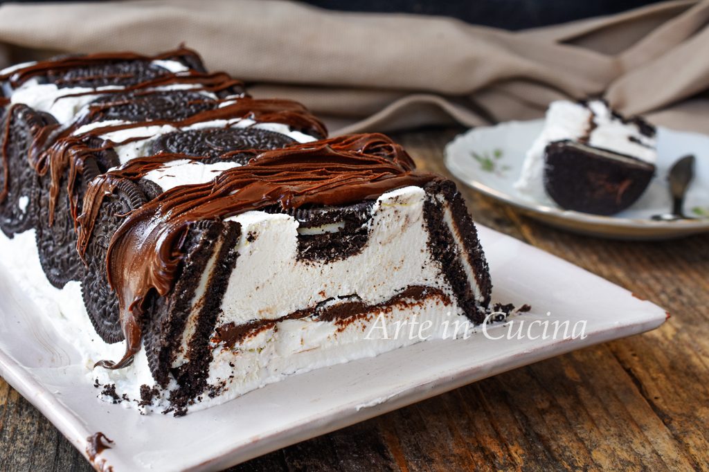 Oreo-Nutella-Stein mit Sahne schnelles Dessert