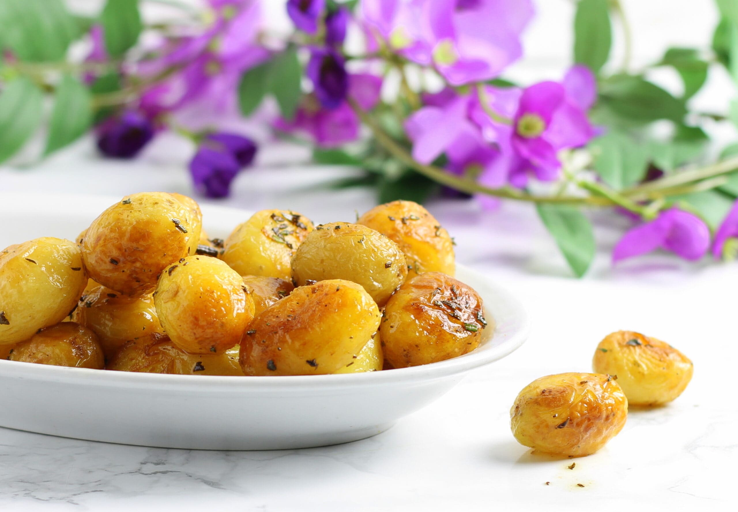 Gebratene junge Kartoffeln