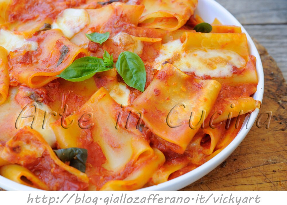 Paccheri alla sorrentina schnelles neapolitanisches Rezept