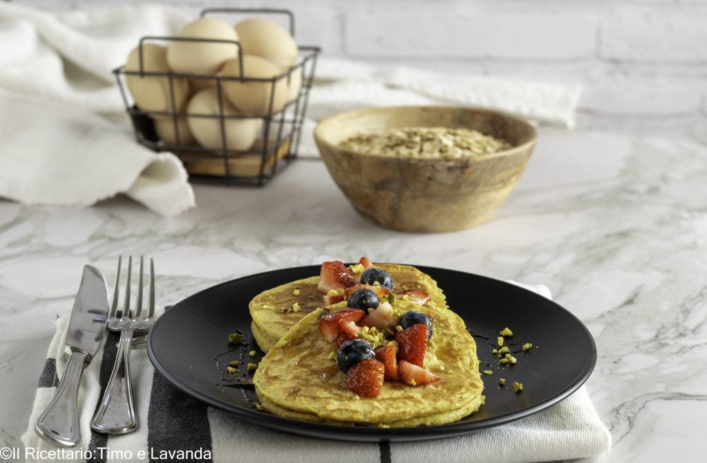 pancakes mit Hafermehl ohne Zucker