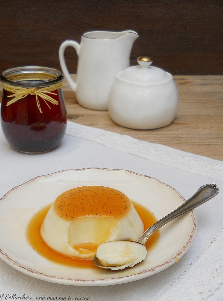 panna cotta mit Karamell vert