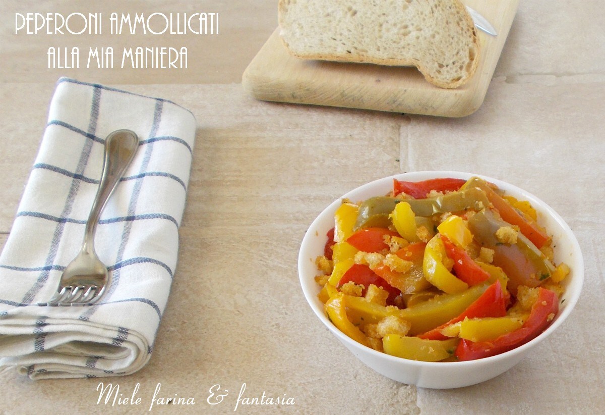 Paprika mit Semmelbröseln auf meine Art