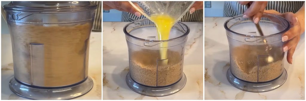 Nachtisch mit Sahne und Keksen im Glas gegart