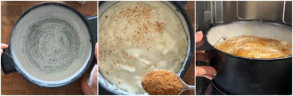 Eiweiß- und Apfelkuchen in der Mikrowelle