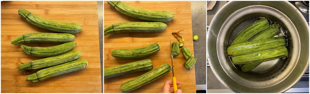 Gefüllte Zucchini
