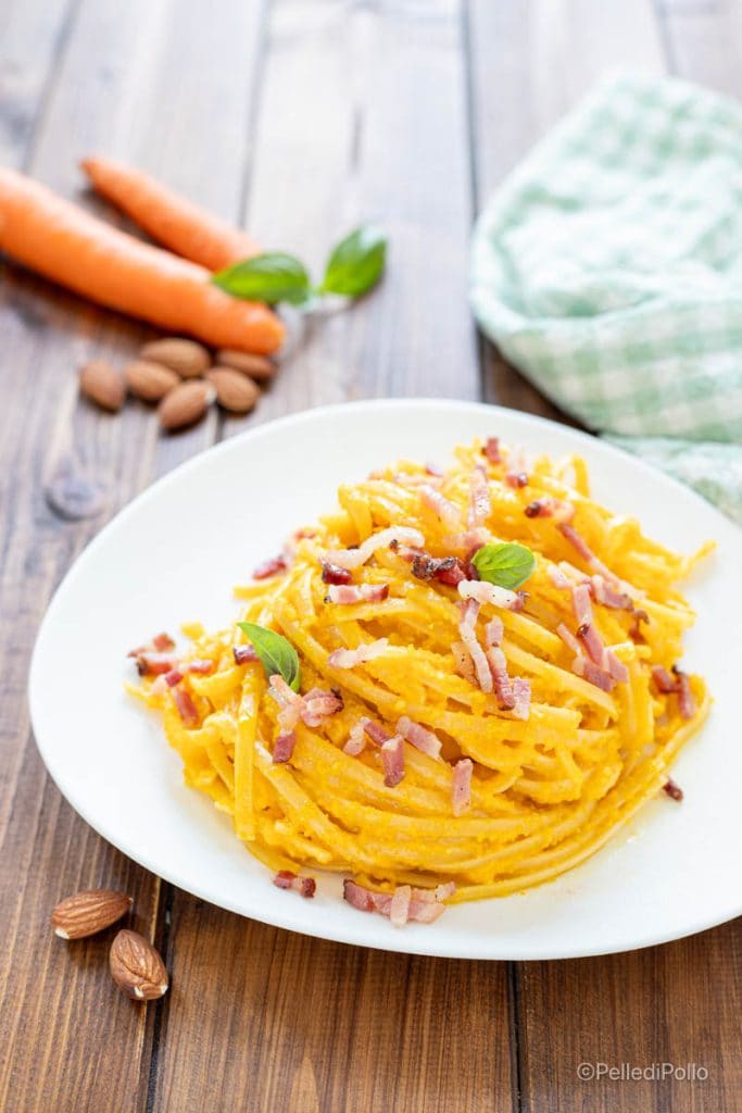 pasta mit Karottenpesto