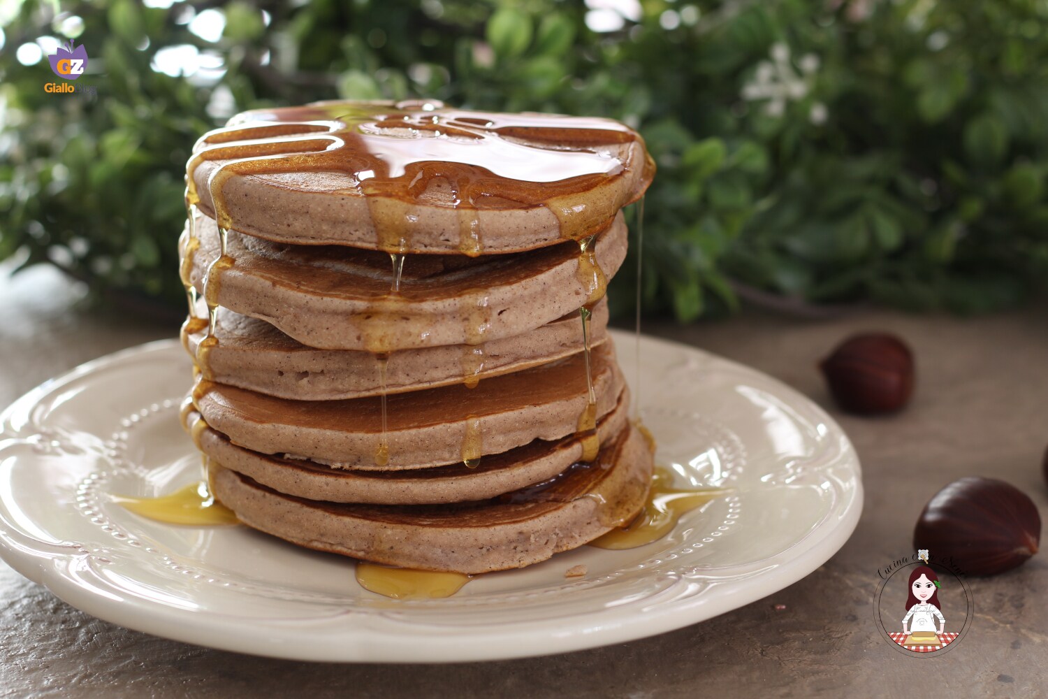 Pfannkuchen mit Kastanienmehl