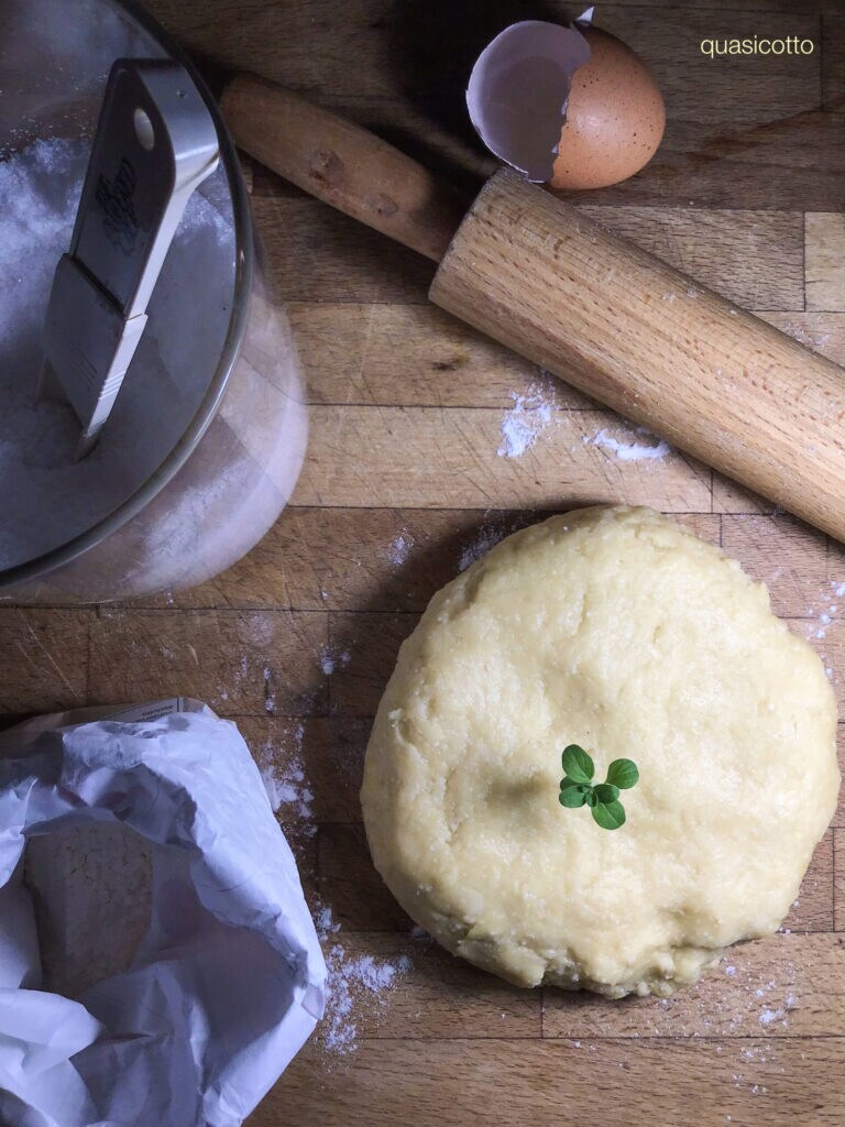 Butterloser Mürbeteig mit Parmesan
