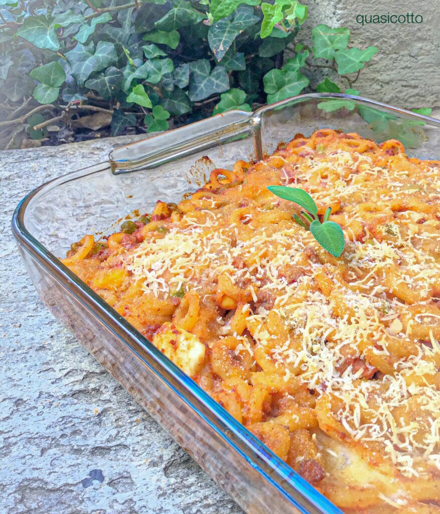 Gebackene Pasta ohne Béchamel