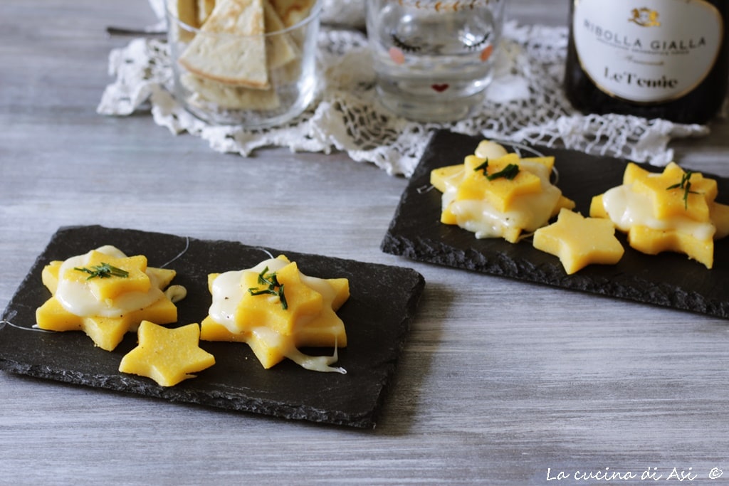 Polenta-Sternchen mit Käse