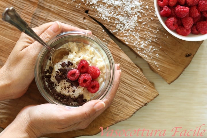 Porridge im Glas gekocht