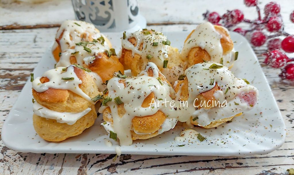 Profitroles mit PARMESAN schnelles Gourmet-Vorspeise