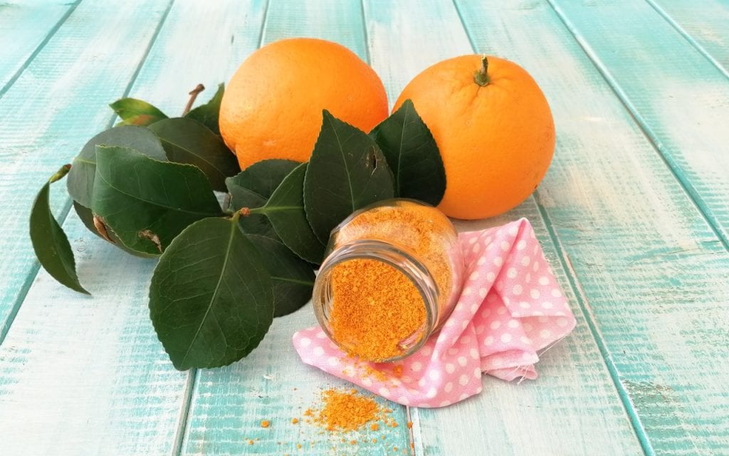 Orangenpulver
