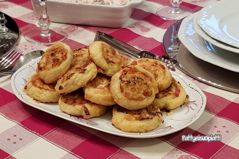 lauchröllchen und emmentaler