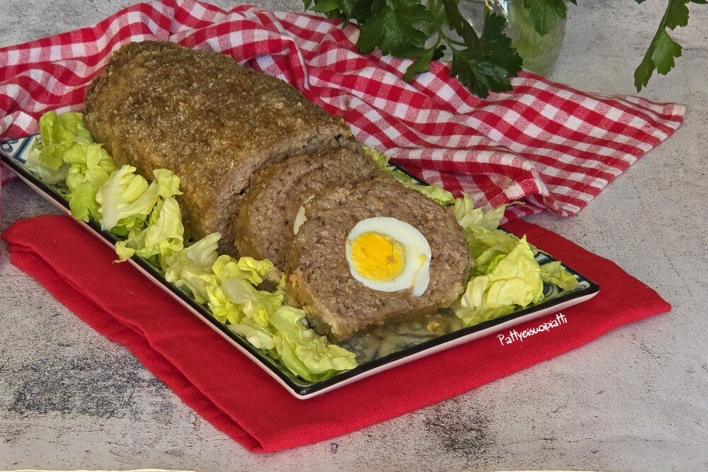 fleischklops gefüllt mit eiern