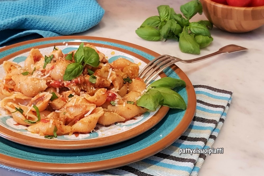 pasta mit Schwertfisch