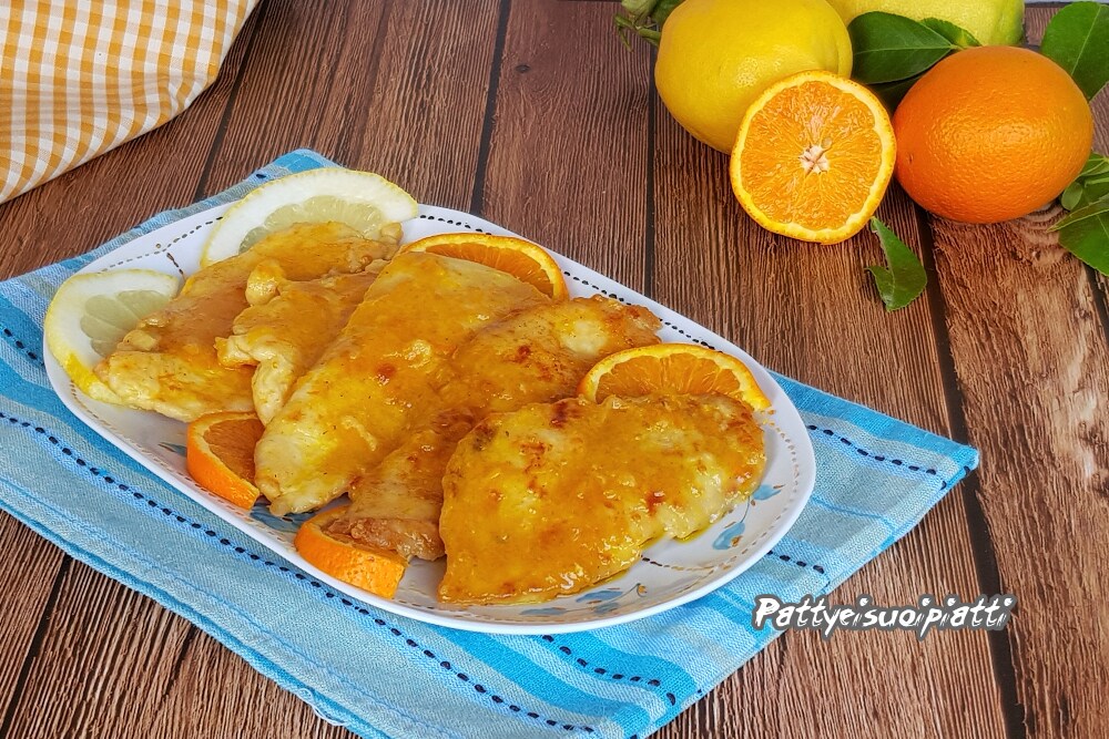 Hähnchenschnitzel mit Zitrusfrüchten