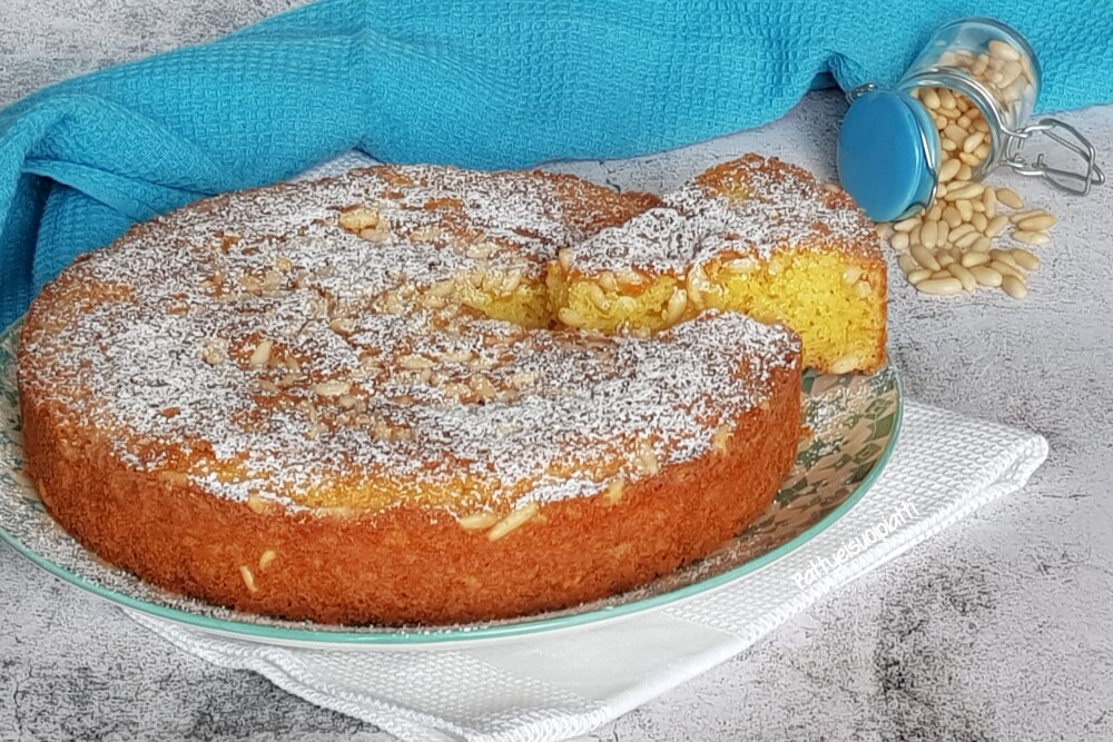 ligurische Pinienkuchentorte