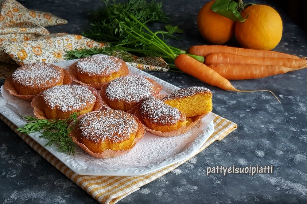 Snacks mit Karotten und Orange