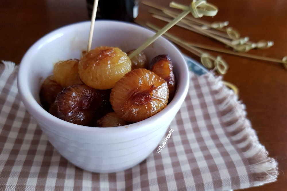 borettane-Zwiebeln süß-sauer