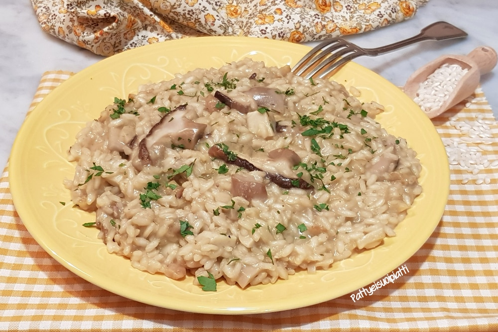 Risotto mit frischen Steinpilzen und Kastanien