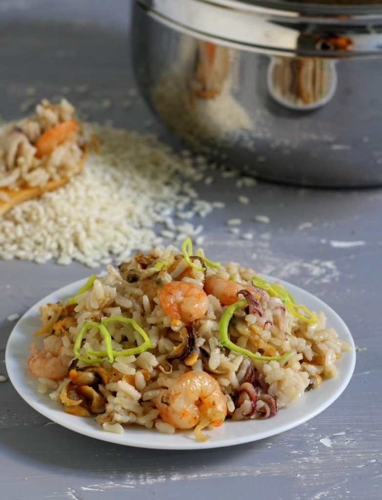 Risotto alla pescatora im Schnellkochtopf